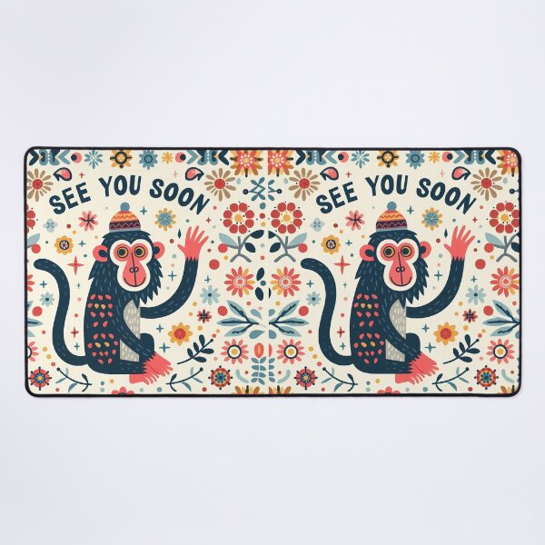 Item preview, See You Soon Big Baboon – Scandinavian Folk Art Nursery Rhyme by heidiannemorris © designed and sold by FOLK ART FUSION by heidiannemorris.
