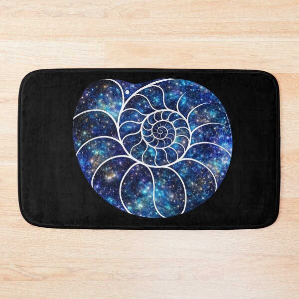 Item preview, Ammonite Cosmic Nautilus Spiral – Sacred Geometry Galaxy Shell Art designed and sold by chihuahuashower.