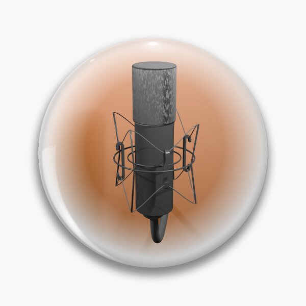Item preview, Blogger's microphone, brown background designed and sold by HeathWayPrints.