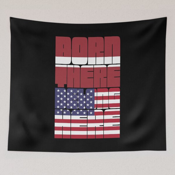 Item preview, Born Latvia Belong American designed and sold by FlagX.