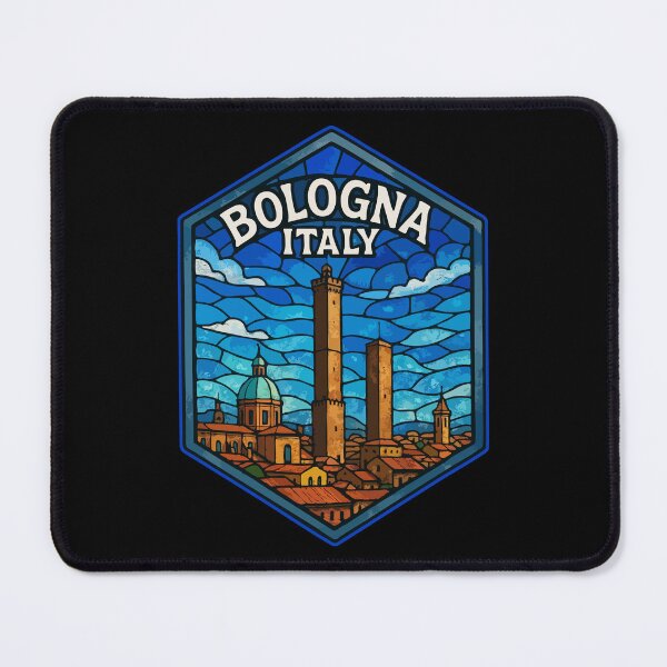Item preview, Bologna Italy Stained Glass Travel designed and sold by TomFrontierArt.