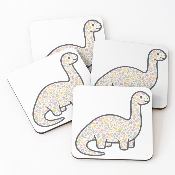 Item preview, Cute Pastel Dinosaur Floral Silhouette | Kawaii Kids T-Shirt Design designed and sold by HOODYBUDSTYLES.