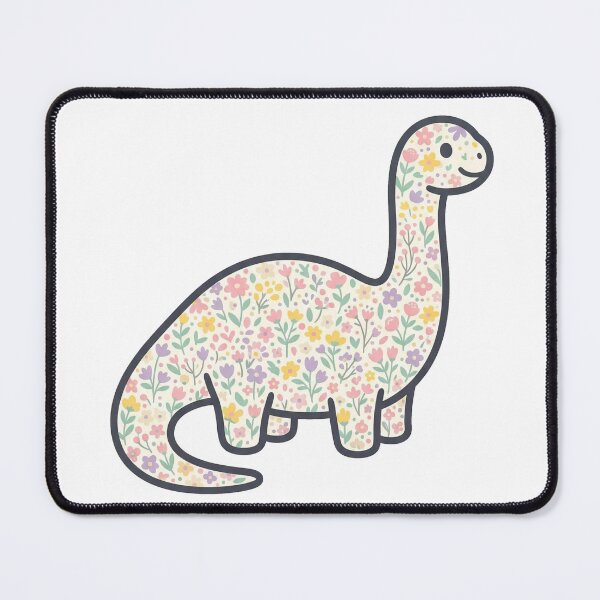 Item preview, Cute Pastel Dinosaur Floral Silhouette | Kawaii Kids T-Shirt Design designed and sold by HOODYBUDSTYLES.
