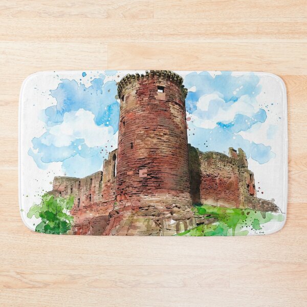 Item preview, Watercolour Illustration of Bothwell Castle, Lanarkshire, Scotland designed and sold by davidelder.