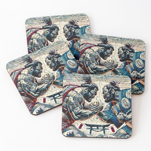 Item preview, Intense Japanese Showdown – Sumo Power Clash Ukiyo-e Print designed and sold by ArtFreshStudio.