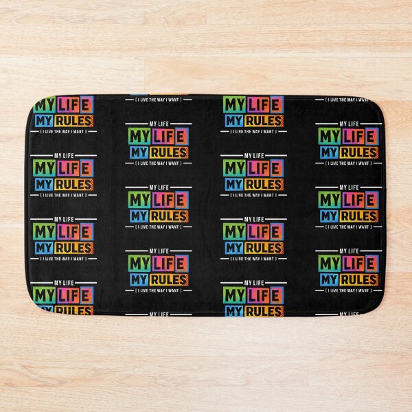 Item preview, My Life My Rules – Bold Statement Design designed and sold by Dogandesighn.