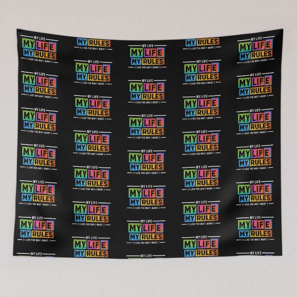 Item preview, My Life My Rules – Bold Statement Design designed and sold by Dogandesighn.