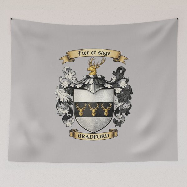 Item preview, The Bradford Family Coat of Arms designed and sold by BagTown Clans.