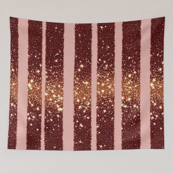 Item preview, Rose Gold Glitter Stripe Pattern designed and sold by bubblegoth.