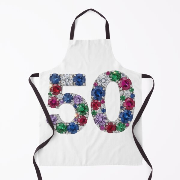 Item preview, ✨ Sparkly “50” Gemstone Anniversary Design ✨#colorfull #50 #years designed and sold by Fanybany.