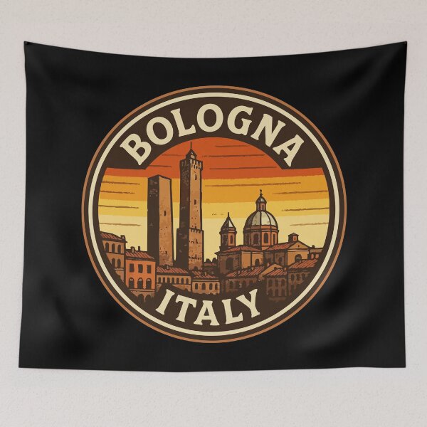 Item preview, Bologna Italy Retro Vintage designed and sold by TomFrontierArt.