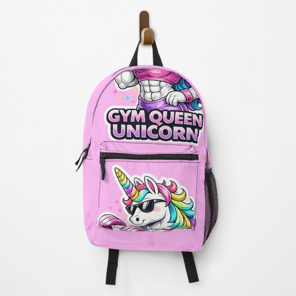 Item preview, Gym Queen Unicorn – Strong Female Unicorn Fitness Cartoon designed and sold by UnglaublichGut.