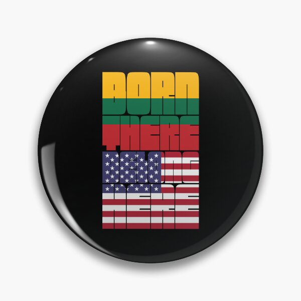 Item preview, Born Lithuania Belong American designed and sold by FlagX.