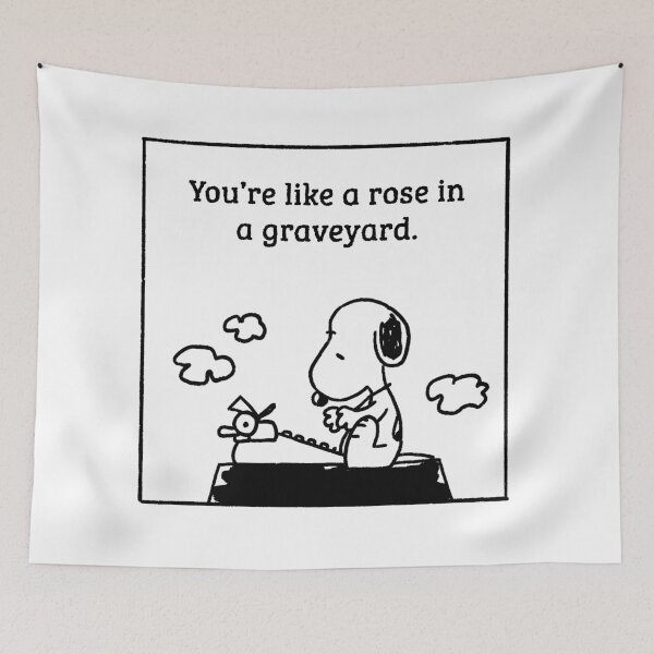 Item preview, snoopy reading alchemised manacled quote designed and sold by liveawhimsylife.