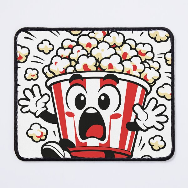 Item preview, A popcorn bucket exploding with chaotic excitement. The playful design captures energetic fun and exaggerated cartoon humor. designed and sold by Dejbar.