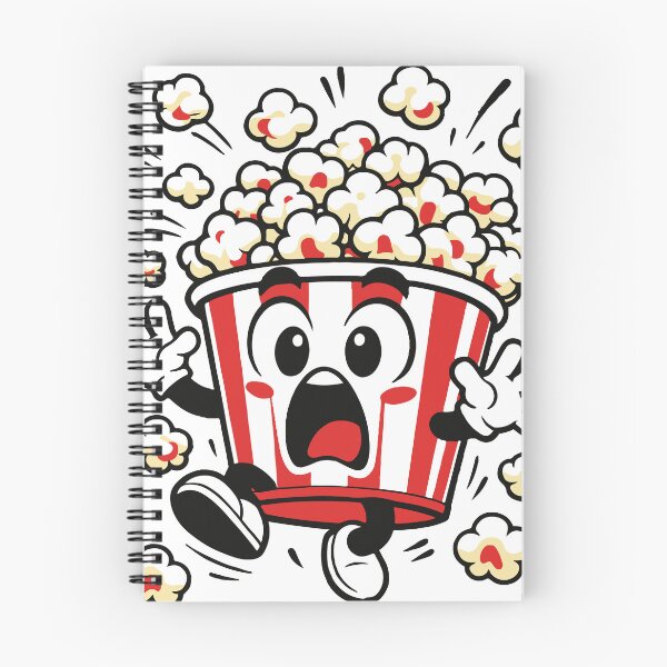 Item preview, A popcorn bucket exploding with chaotic excitement. The playful design captures energetic fun and exaggerated cartoon humor. designed and sold by Dejbar.