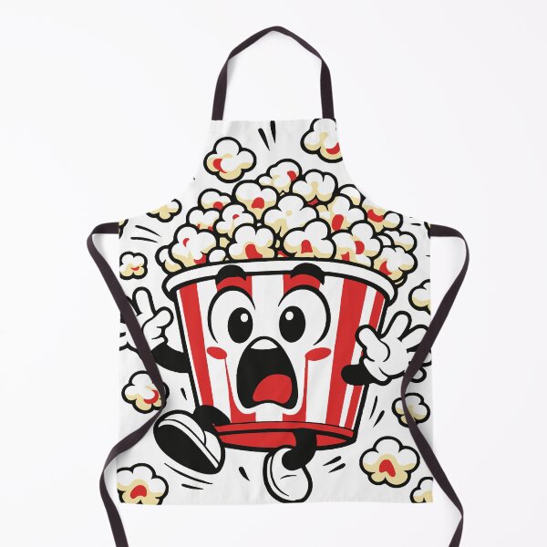 Item preview, A popcorn bucket exploding with chaotic excitement. The playful design captures energetic fun and exaggerated cartoon humor. designed and sold by Dejbar.
