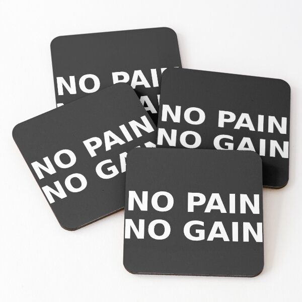 Item preview, No Pain No Gain Motivational Gym Quote – Fitness Workout Typography designed and sold by irfanshikh.