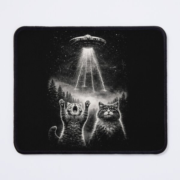 Item preview, Vintage Cat UFO Meme, Funny Cat Retro designed and sold by will freed18.