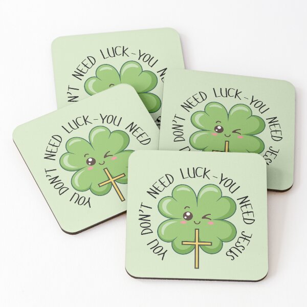 Item preview, St Patrick's Day Shamrock You Don't Need Luck You Need Jesus  designed and sold by Forevermore.