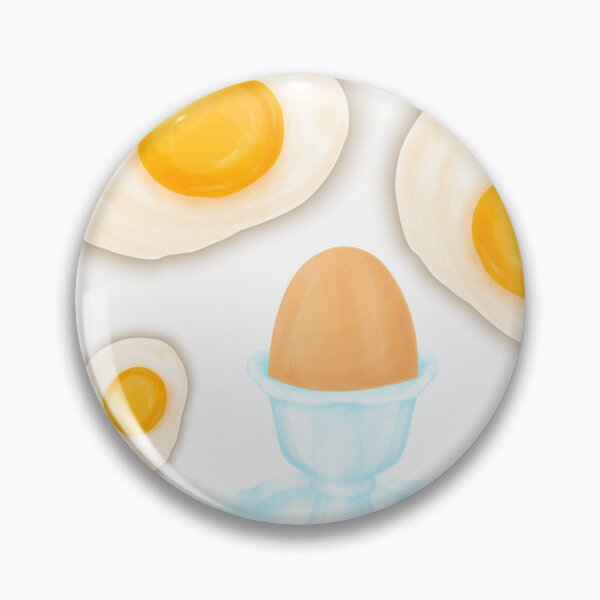 Item preview, Sunny Side Up Eggs – Minimal Breakfast Illustration designed and sold by AlisaArtDecor.