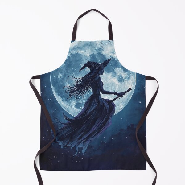 Item preview, Moon witch Flying Under the Full Moon designed and sold by BlondeBalance.