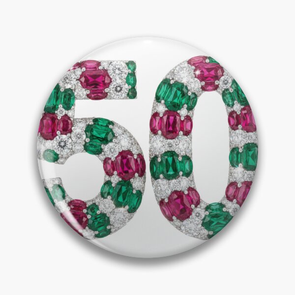 Item preview, ✨ Sparkly “50” Gemstone Anniversary Design ✨#colorfull #50 #years #italy designed and sold by Fanybany.