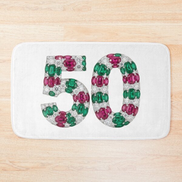Item preview, ✨ Sparkly “50” Gemstone Anniversary Design ✨#colorfull #50 #years #italy designed and sold by Fanybany.