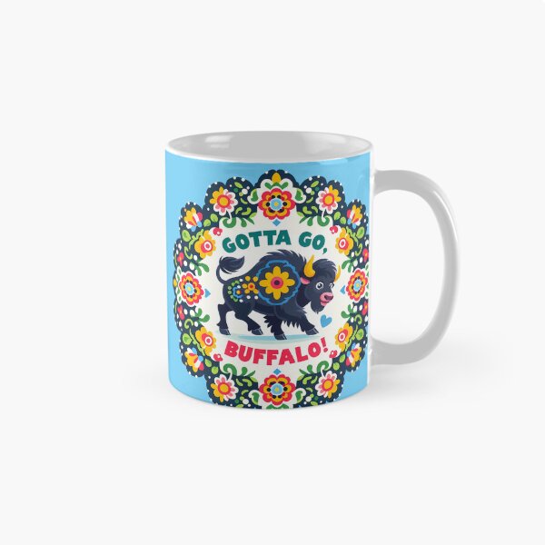 Item preview, Gotta Go Buffalo – Scandinavian Folk Art Nursery Rhyme by heidiannemorris © designed and sold by FOLK ART FUSION by heidiannemorris.