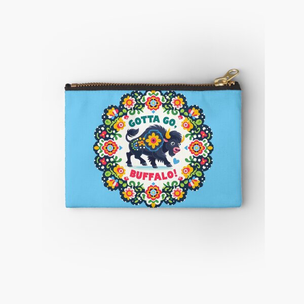 Item preview, Gotta Go Buffalo – Scandinavian Folk Art Nursery Rhyme by heidiannemorris © designed and sold by FOLK ART FUSION.