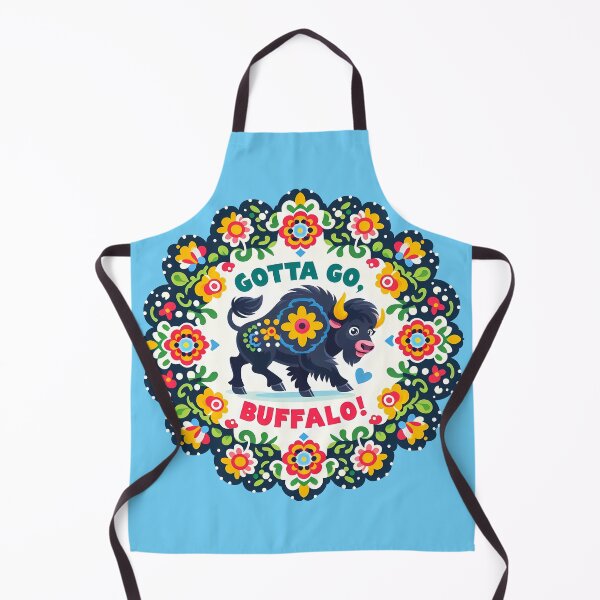 Item preview, Gotta Go Buffalo – Scandinavian Folk Art Nursery Rhyme by heidiannemorris © designed and sold by FOLK ART FUSION by heidiannemorris.