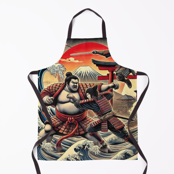 Item preview, Samurai vs Sumo – Tradition Clash Ukiyo-e Crossover Art designed and sold by ArtFreshStudio.