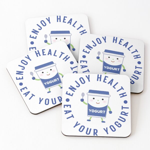 Item preview, Eat Your Yogurt - Enjoy Health Happy Cartoon Design designed and sold by eMKa82.