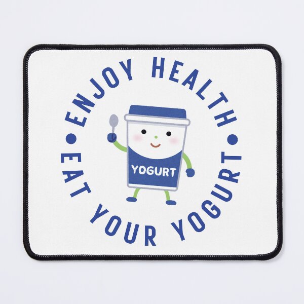 Item preview, Eat Your Yogurt - Enjoy Health Happy Cartoon Design designed and sold by eMKa82.