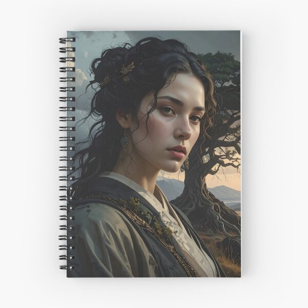Item preview, Contemplative Samurai Woman — Zen Wabi Sabi Aesthetic designed and sold by Schoenenwald - Illustrations Uniques et Originales.