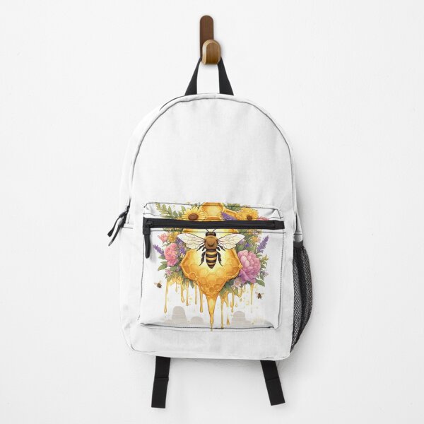 Item preview, Floral Honeycomb Bee Art for Honey Bee Keepers designed and sold by owi-art.