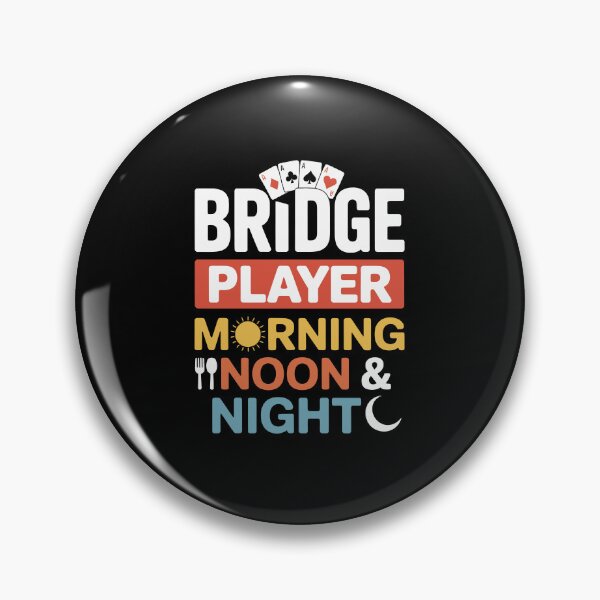 Item preview, bridge player morning  noon night designed and sold by jkrphoto.
