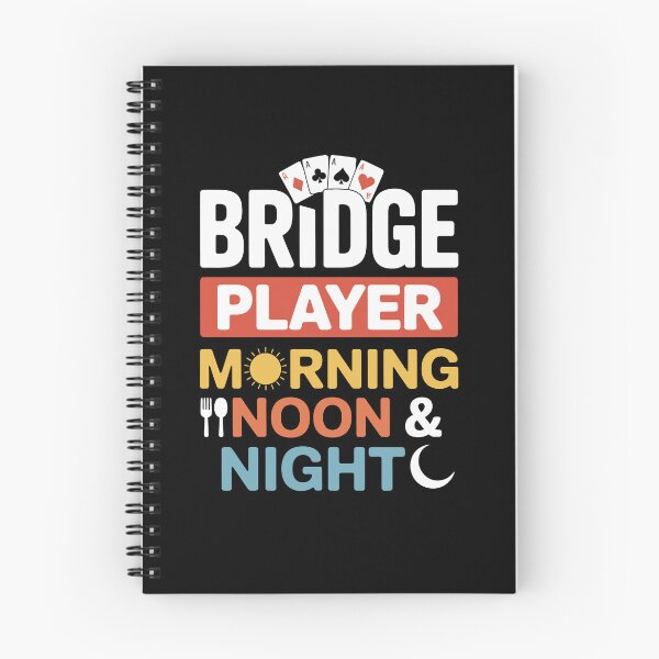 Item preview, bridge player morning  noon night designed and sold by jkrphoto.
