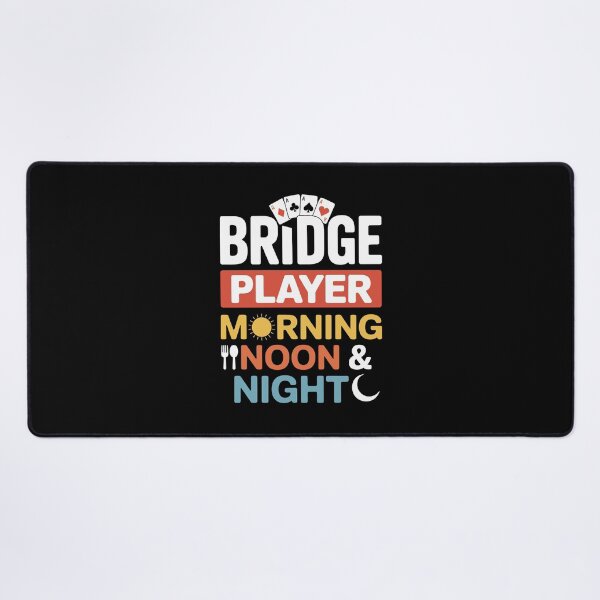 Item preview, bridge player morning  noon night designed and sold by jkrphoto.