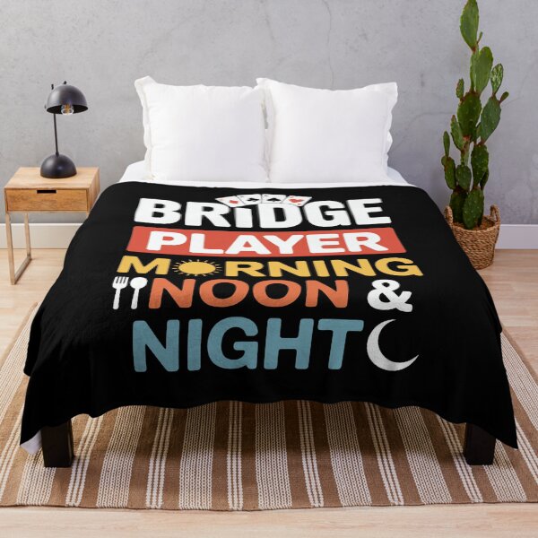 Item preview, bridge player morning  noon night designed and sold by jkrphoto.