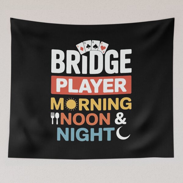 Item preview, bridge player morning  noon night designed and sold by jkrphoto.