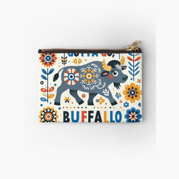 Item preview, Gotta Go Buffalo – Scandinavian Folk Art Nursery Rhyme by heidiannemorris © designed and sold by FOLK ART FUSION by heidiannemorris.