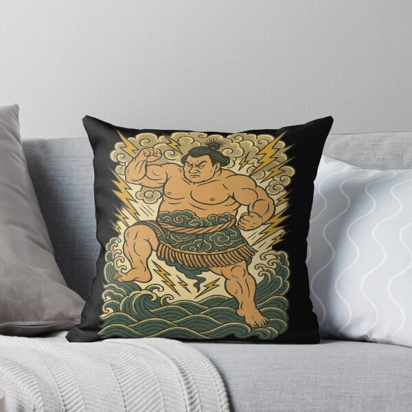 Item preview, Thunder Sumo God – Vintage Ukiyo-e Warrior designed and sold by ArtFreshStudio.