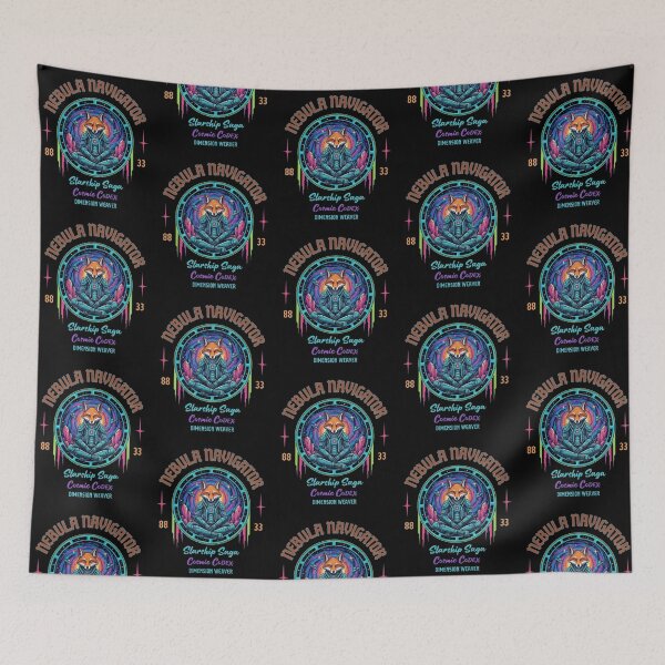 Item preview, Nebula Navigator – Meditative Space Fox Design designed and sold by Dogandesighn.