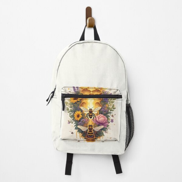 Item preview, Floral Honeycomb Bee Art for Honey Bee Keepers designed and sold by owi-art.