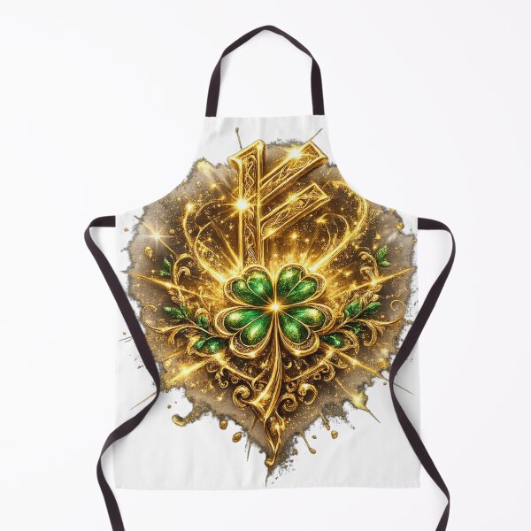 Item preview, Fehu Rune. Golden Symbol of Wealth Prosperity and Luck. designed and sold by Nika Art Studio.