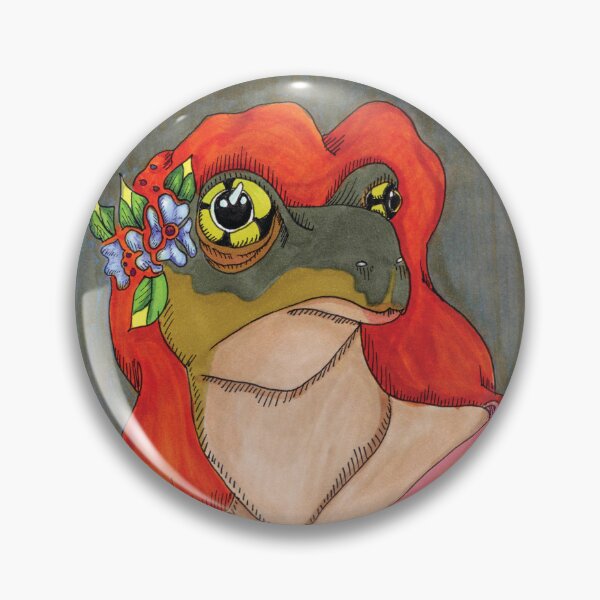 Item preview, Portrait of Frog as Young Woman designed and sold by bouncing betty art.