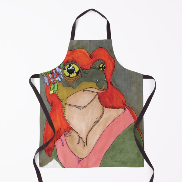 Item preview, Portrait of Frog as Young Woman designed and sold by bouncing betty art.