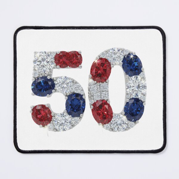 Item preview, ✨ Sparkly “50” Gemstone Anniversary Design ✨#colorfull #50 #years  designed and sold by Fanybany.