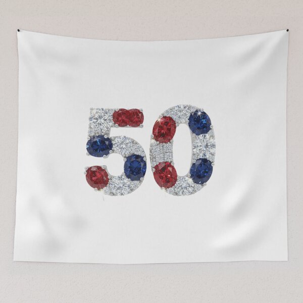 Item preview, ✨ Sparkly “50” Gemstone Anniversary Design ✨#colorfull #50 #years  designed and sold by Fanybany.
